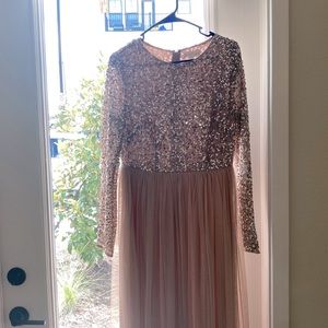 Maya Deluxe Floor Length Dress.